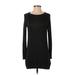 H&M Casual Dress - Sweater Dress: Gray Print Dresses - Women's Size X-Small