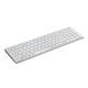 Rapoo E9700M kabellose Tastatur wireless Keyboard flaches Aluminium Design umweltfreundlicher wiederaufladbarer Akku DE-Layout QWERTZ PC & Mac - weiß