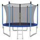 COSTWAY Outdoor Trampoline, 8FT 10FT 12FT Round Trampolines with Safety Enclosure Net, Ladder, Padded Poles, Weatherproof Combo Bounce Trampoline for Kids Adults (12FT, Internal-Net)