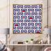 East Urban Home Blue & Red Geometric - Graphic Art on Canvas in Blue/Red/White | 16 H x 16 W x 1 D in | Wayfair C048403861B94520B433C04499991AEE