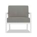 Joss & Main Vivant Patio Chair w/ Sunbrella Cushions in White | 33.5 H x 29.5 W x 30 D in | Wayfair 03A0E8DF74D34FB89C372C905B49C040