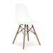Corrigan Studio® Audriana Chair w/ Wood Legs (Pack Of 2) Plastic/Acrylic in White | 32.5 H x 18.5 W x 21 D in | Wayfair