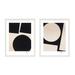 AllModern You & Me. Set Of 2 By Lee Lessem - Framed Wall Art Paper in Brown | 38 H x 30 W x 1.25 D in | Wayfair 5E1FFC93B92F43629A27E0DAAEB6D98E