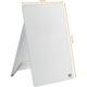 Tableau de notes en verre Diamond Glass Desktop (l x h) 216 mm x 297 mm blanc brillant avec support