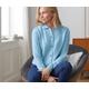 Tchibo - Cardigan mit Kragen - Damen - Gr. M - hellblau