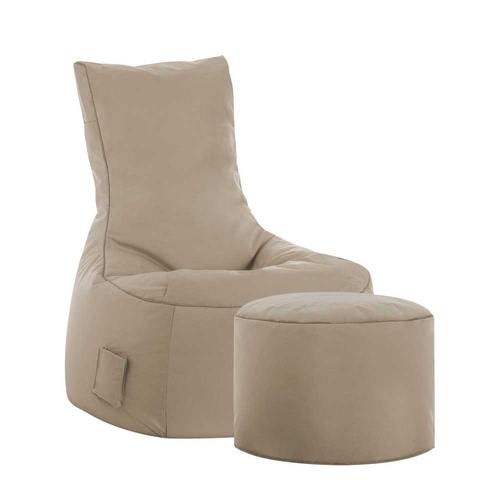 Sessel als Sitzsack Khaki