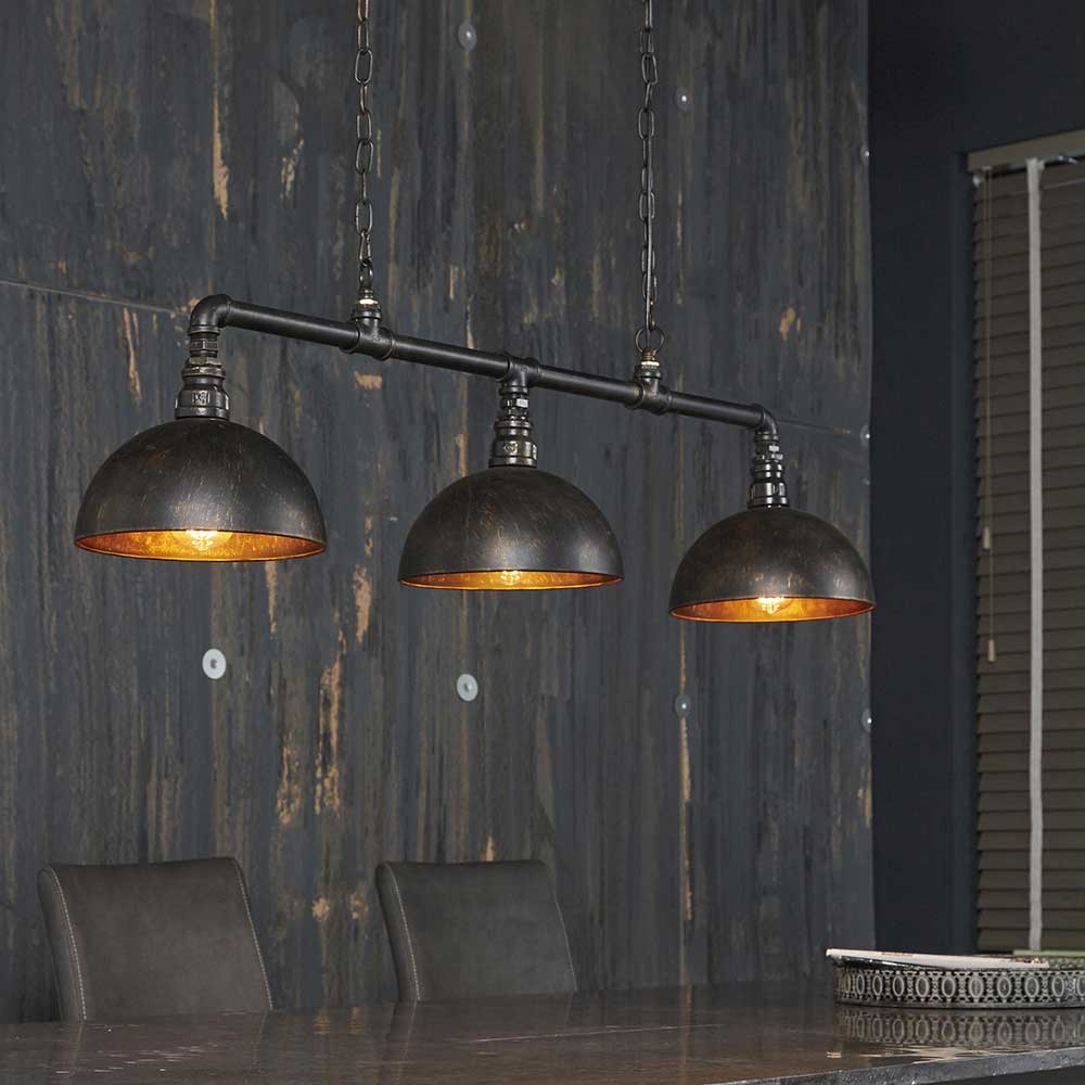 Pendelleuchte in Schwarz Industriedesign