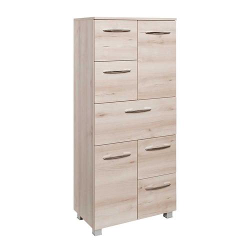 Badezimmer Hochschrank in Buche 60 cm