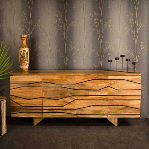 Esszimmer Sideboard aus Mangobaum Massivholz modern