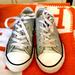 Converse Shoes | Converse All Stars Size 1 Juniors Silver Glitter Guc | Color: Silver/White | Size: 1g