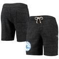 Men's Homage Charcoal Philadelphia 76ers Primary Logo Tri-Blend Sweat Shorts