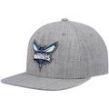 Men's Mitchell & Ness Heathered Gray Charlotte Hornets 2.0 Snapback Hat