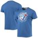 Men's Homage Royal Toronto Blue Jays Hand-Drawn Logo Tri-Blend T-Shirt