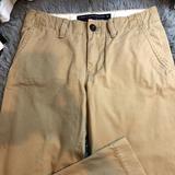 American Eagle Outfitters Pants | American Eagle Mens Slim Straight Khaki Pants Size 29x30 Khaki Chino 100% Cotton | Color: Tan | Size: 29