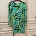 Lilly Pulitzer Dresses | Green And Blue Lilly Knit Scoop Neck Dress | Color: Blue/Green | Size: Xs