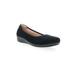 Women's Yara Leather Slip On Flat by Propet in Black Suede (Size 8.5 XW)