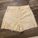 American Eagle Outfitters Shorts | American Eagle Tan Denim Stretch Khaki Shorts, Cut Off, Destructed Size 4 Womens | Color: Cream/Tan | Size: 4