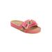 Wide Width Women's The Stassi Footbed Sandal by Comfortview in Carnation Watercolor (Size 7 W)