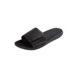 Extra Wide Width Men's Memory Foam Adjustable Strap Closure Slide by KingSize in Black (Size 15 EW)