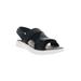 Wide Width Women's Travelactiv Sport Sandal by Propet in Black (Size 9 1/2 W)