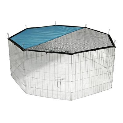 Kerbl Pet Freigehege 8eckig mit Sonnenschutz für Kleintiere B57xH56 cm