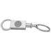 Silver Youngstown State Penguins Team Logo Two-Section Key Ring
