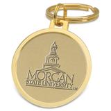 Gold Morgan State Bears Team Logo Split-Wire Key Ring