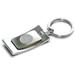 Silver UAB Blazers Team Logo Curve Key Ring