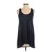 H&M Casual Dress - A-Line Scoop Neck Sleeveless: Blue Color Block Dresses - Women's Size Small