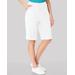 Blair Women's Knit Drawstring Sport Shorts - White - PS - Petite