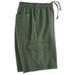 Blair John Blair Supreme Fleece Cargo Sweatshorts - Green - 2XL