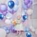 MMTX 82 Piece Frozen Balloon Decoration Kit, Latex in Blue/Indigo/White | Wayfair WFZLNQ0046