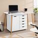 Ebern Designs Coheman 30.7" Wide 5 Drawer Office Storage File Cabinet, Under Desk Storage File Cabinets For Home Office in White | Wayfair