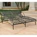 Red Barrel Studio® Apsar Double Reclining Chaise Lounger Metal in Black | 14.5 H x 52 W x 73 D in | Outdoor Furniture | Wayfair