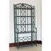 Lark Manor™ Apisan Wrought Iron Baker's Rack Wrought & Cast Iron/Metal in Green | 68.5 H x 31 W x 16 D in | Wayfair FDLL6065 42546424