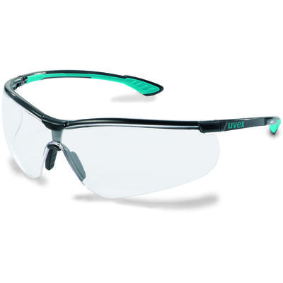 UVEX sportstyle Schutzbrille 9193.376 schwarz/blau/schwarz, PC farblos
