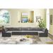 Gray Sectional - Everly Quinn Ensoll 177" Wide Velvet Reversible Modular Corner Sectional Velvet | 32 H x 177 W x 71 D in | Wayfair