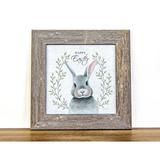 The Holiday Aisle® Happy Easter Rabbit Bunny Framed Art Sign Paper | Wayfair 045A750CD842449583BAB60EBF67B145