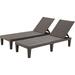 Latitude Run® Outdoor Chaise Lounge Chairs, All-Weather Patio Loungers w/ 5-Position Adjustable Backrest & Wood Texture Design | Wayfair