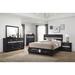 Corbin Black 6-piece Storage Bedroom Set