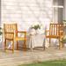 vidaXL Patio Chairs 2 pcs Solid Acacia Wood - 22" x 21.9" x 35.4"