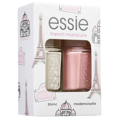 essie Giftset french manicure Nagellack blanc + mademoiselle