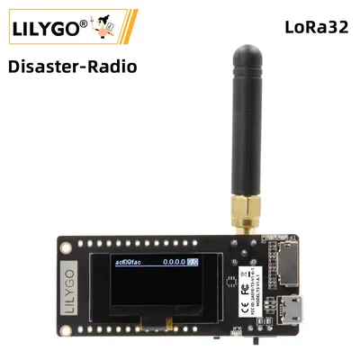 LILYGO® Disaster-Radio LoRa V2.1_1.6.1 ESP32 433/868/915Mhz WIFI Wireless Bluetooth Module 0.96 Inch OLED SD Development Board