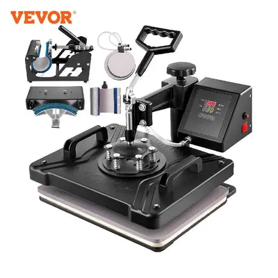 VEVOR Combo Heat Press Machine 5/6/8 in 1 30*38CM 38*38CM Muntifunctional Sublimation Printer