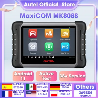 Autel MaxiCOM MK808S OBD2 Scanner Automotivo Car Diagnostic Tool OBD 2 Scanner Active Test Code Reader Key Coding Tool