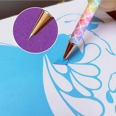 Glitter Air Release Weeding Tool Pin Pen Vinyl Installation, Anti-Slip Weeding Pen for Vinyl, Retractable Vinyl Weeding Pen