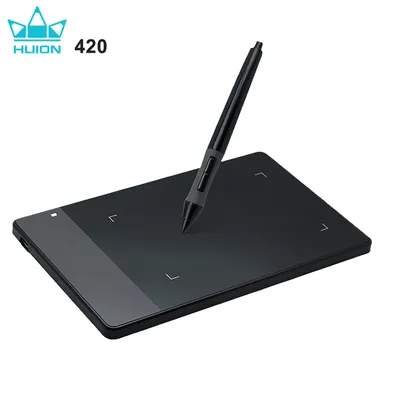 Original HUION 420 4-Inch Digital Tablets Mini USB Signature Pen Tablet Graphics Drawing Tablet OSU