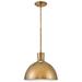 Hinkley Argo 14" Wide Heritage Brass LED Dome Pendant Light