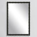 Uttermost Serna 30" x 20.5" Black Metal Vanity Mirror