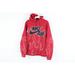 Nike Shirts | Nike Air Mens Medium Big Swoosh Stitched Spell Out Fire Flames Hoodie Sweatshirt | Color: Red | Size: M